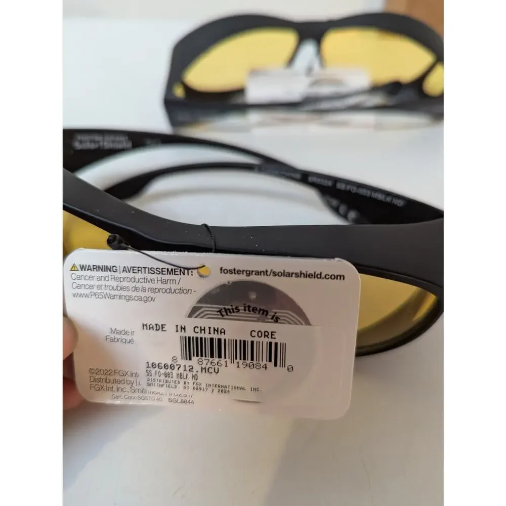 Foster Grant Solar Shield Night Drivers 10600712.MCV glasses NWT set of 2